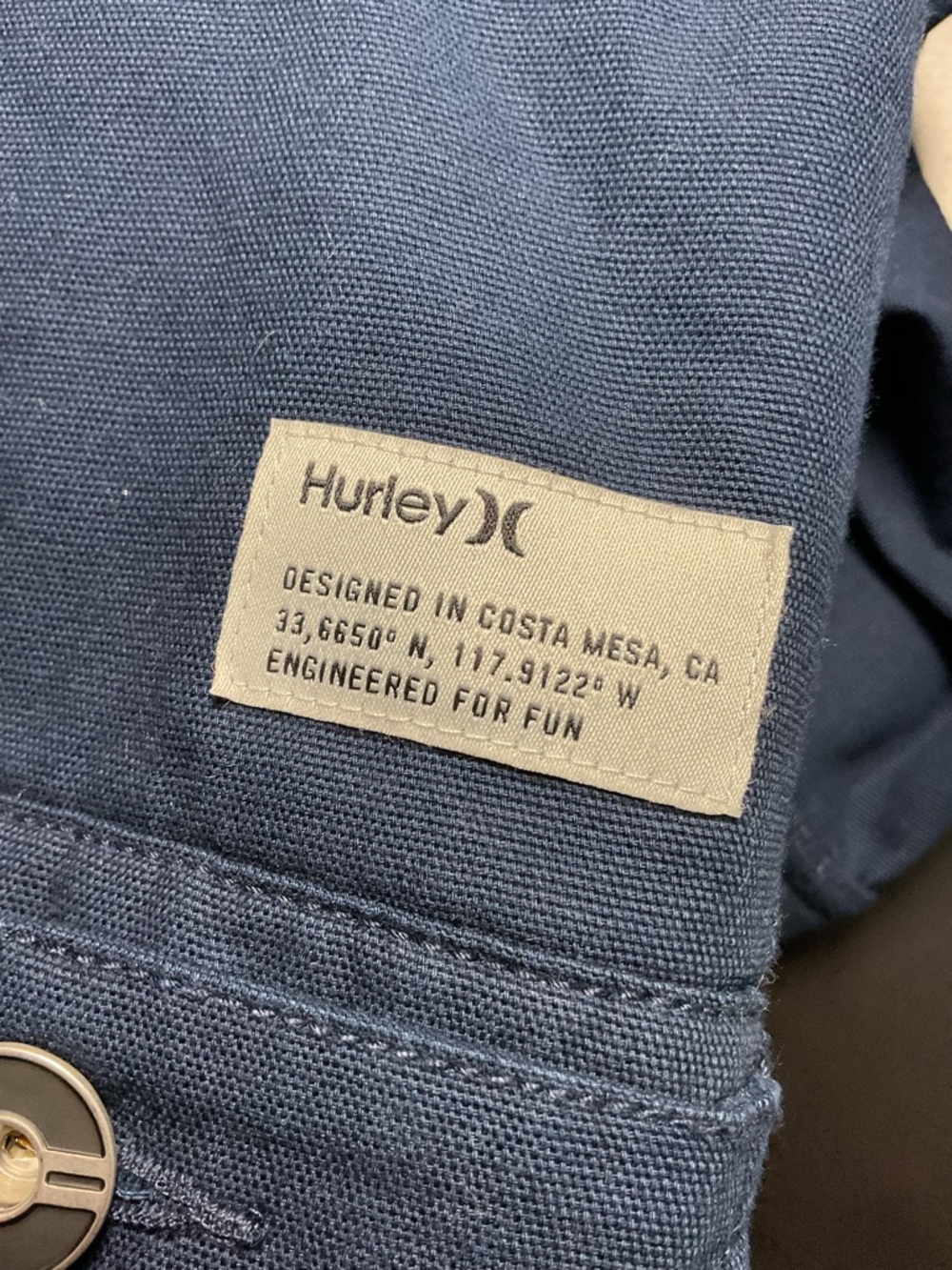 Hurley Women’s Trouper Sherpa-Lined Canvas Jacket Obsidian Extra Small XS - Picture 10 of 11